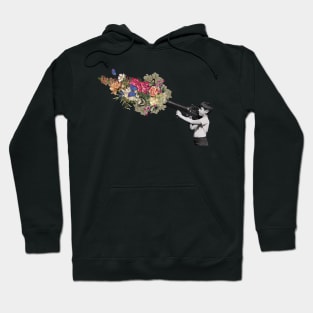 Bazooka Bouquet - Street Art Banksy Fan Art Hoodie